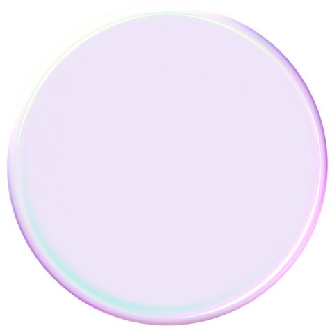 梦幻风格多彩泡泡贴纸-圆形